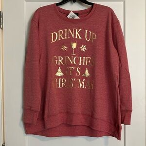 Women's Red/Pink Christmas Sweatshirt